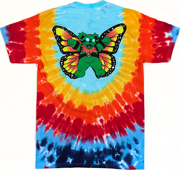 Grateful Dead Butterfly Bears Tie Dye T-Shirt
