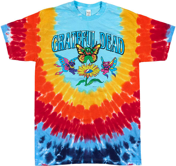 Grateful Dead Butterfly Bears Tie Dye T-Shirt