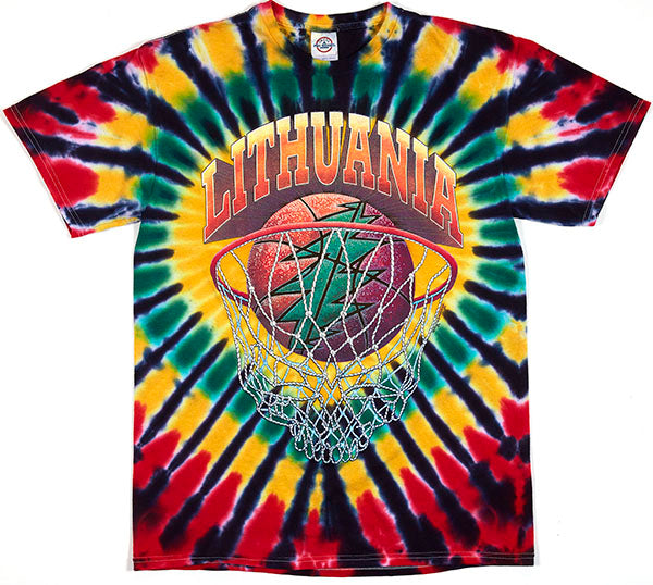 Grateful Dead Lithuania Net Tie Dye T-Shirt