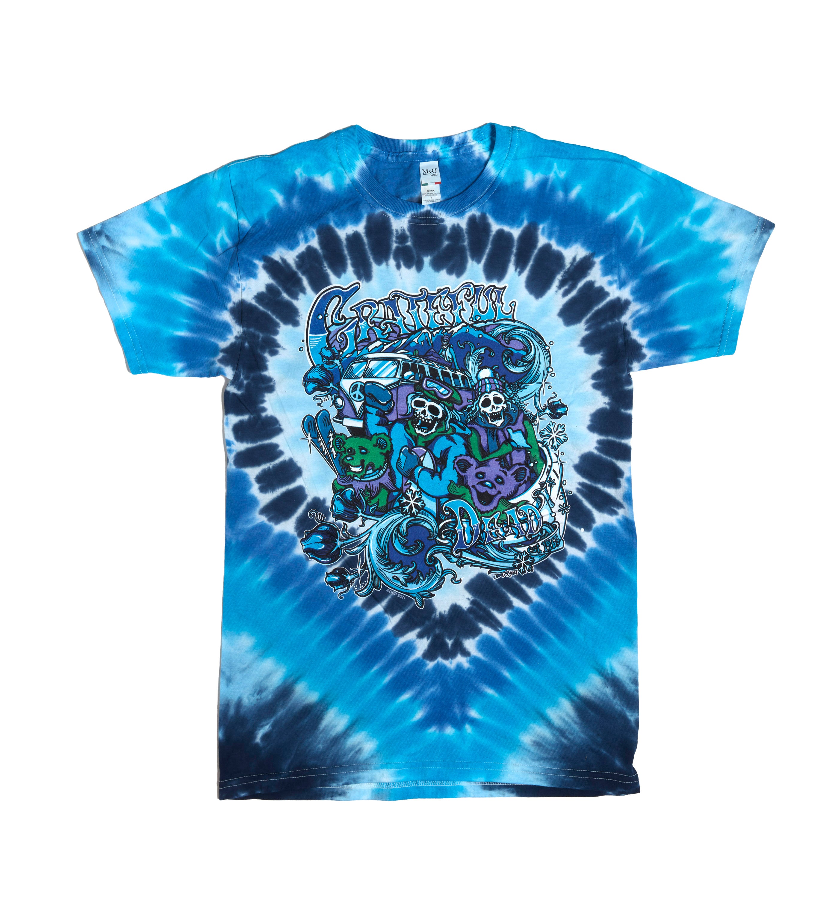 Grateful Dead Mountain Madness Ski Tie Dye Shirt