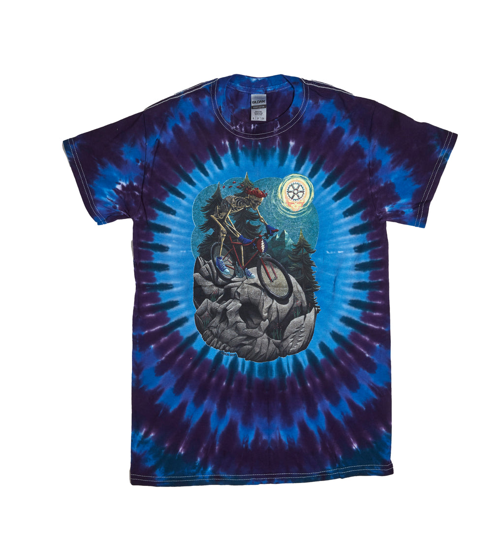 Grateful Dead Night Rider Biking Tie Dye T-Shirt