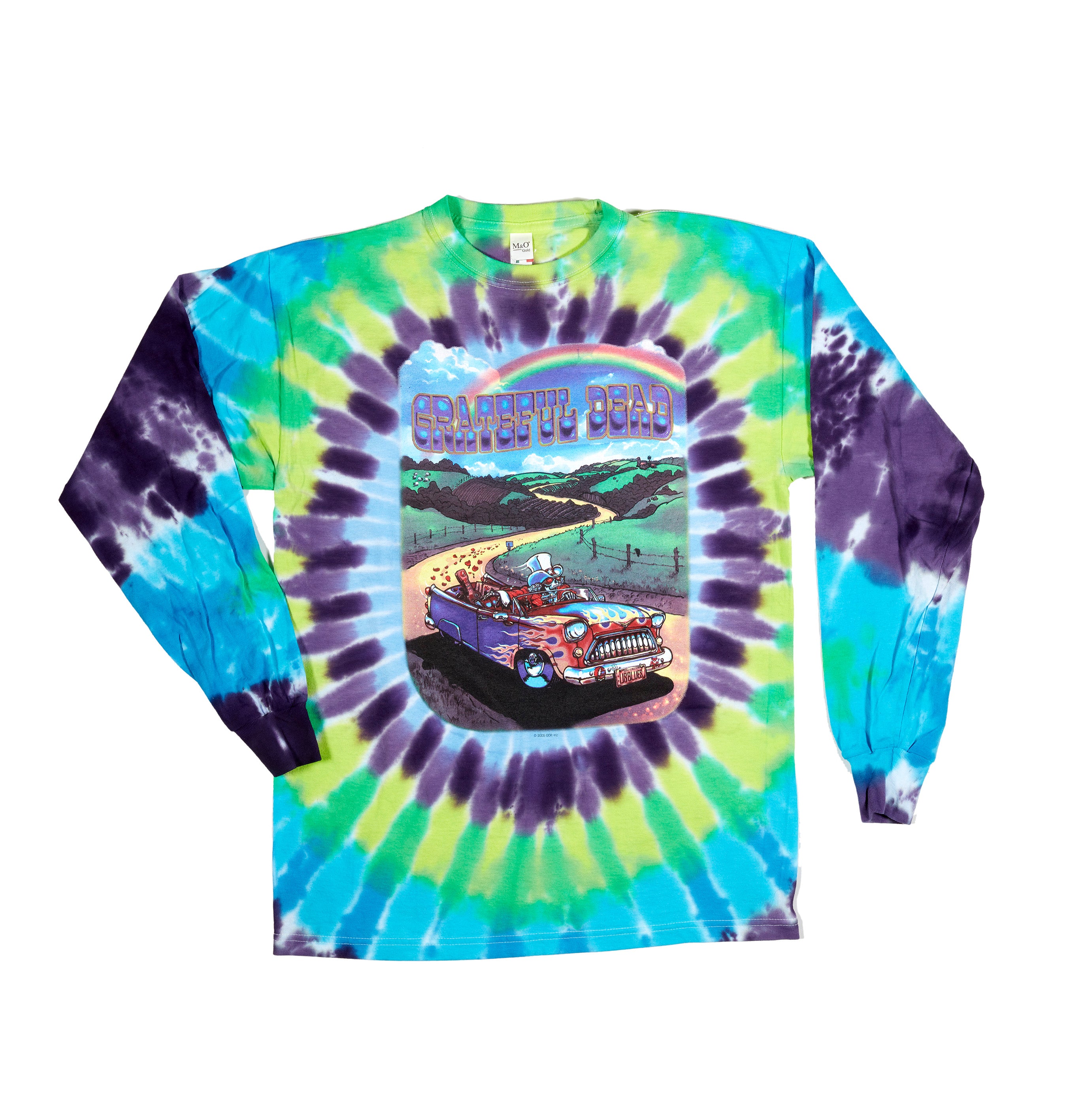 Grateful Dead Long Sleeve Truckin' to Buffalo Tie Dye Shirt