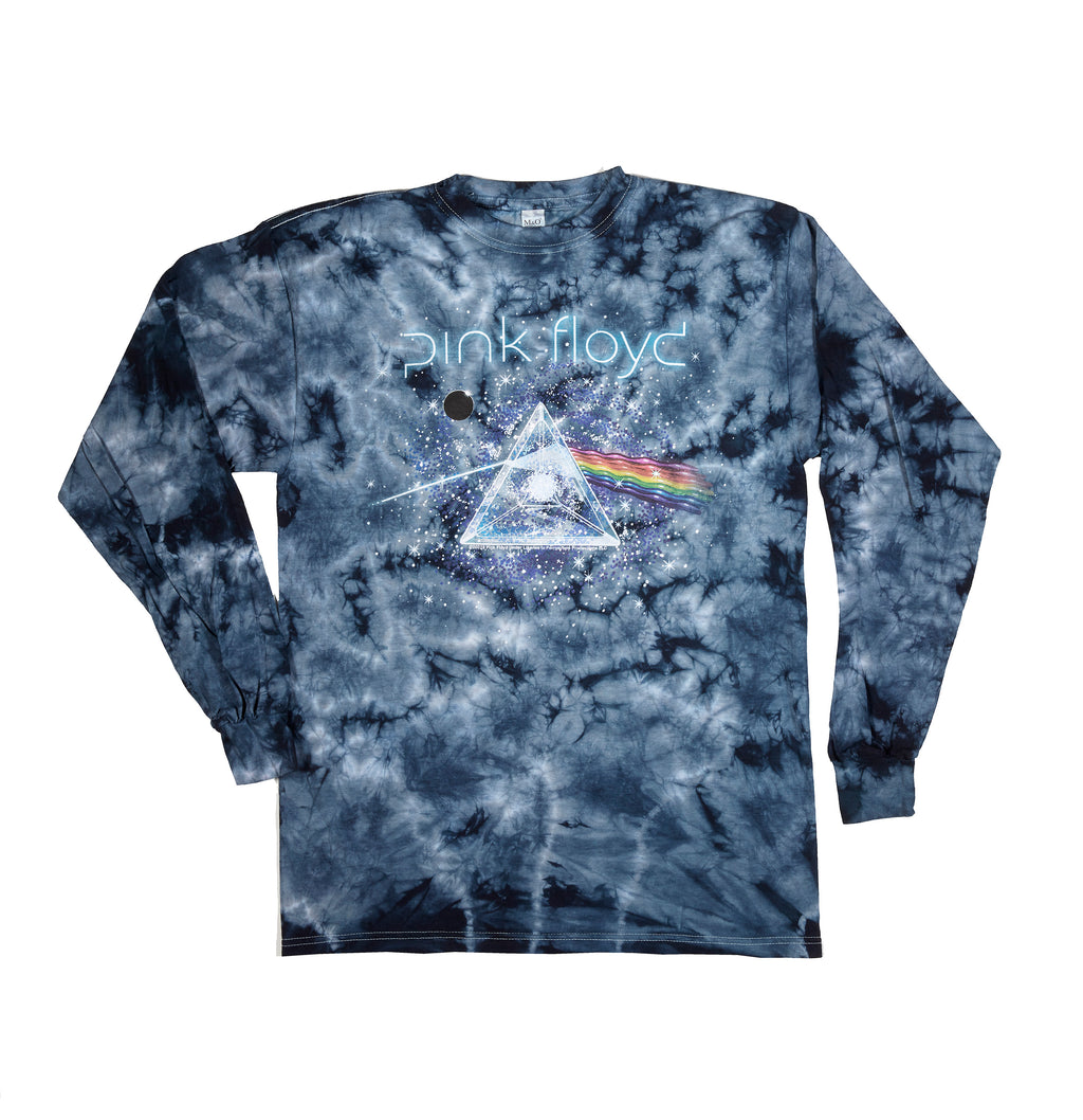 Pink Floyd Long Sleeve Spacey Darkside of the Moon Tie Dye