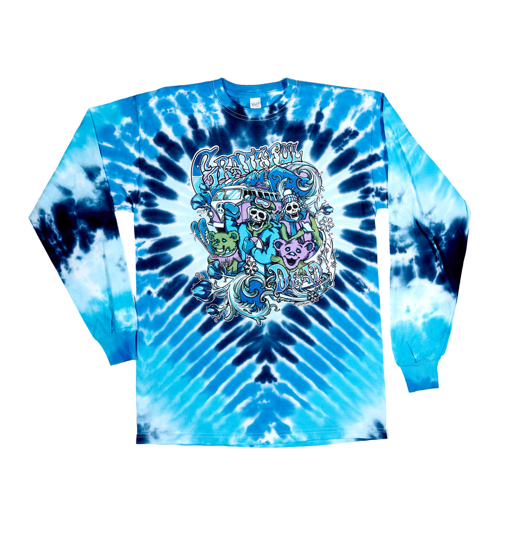 Grateful Dead Mountain Madness Long Sleeve Tie Dye Shirt