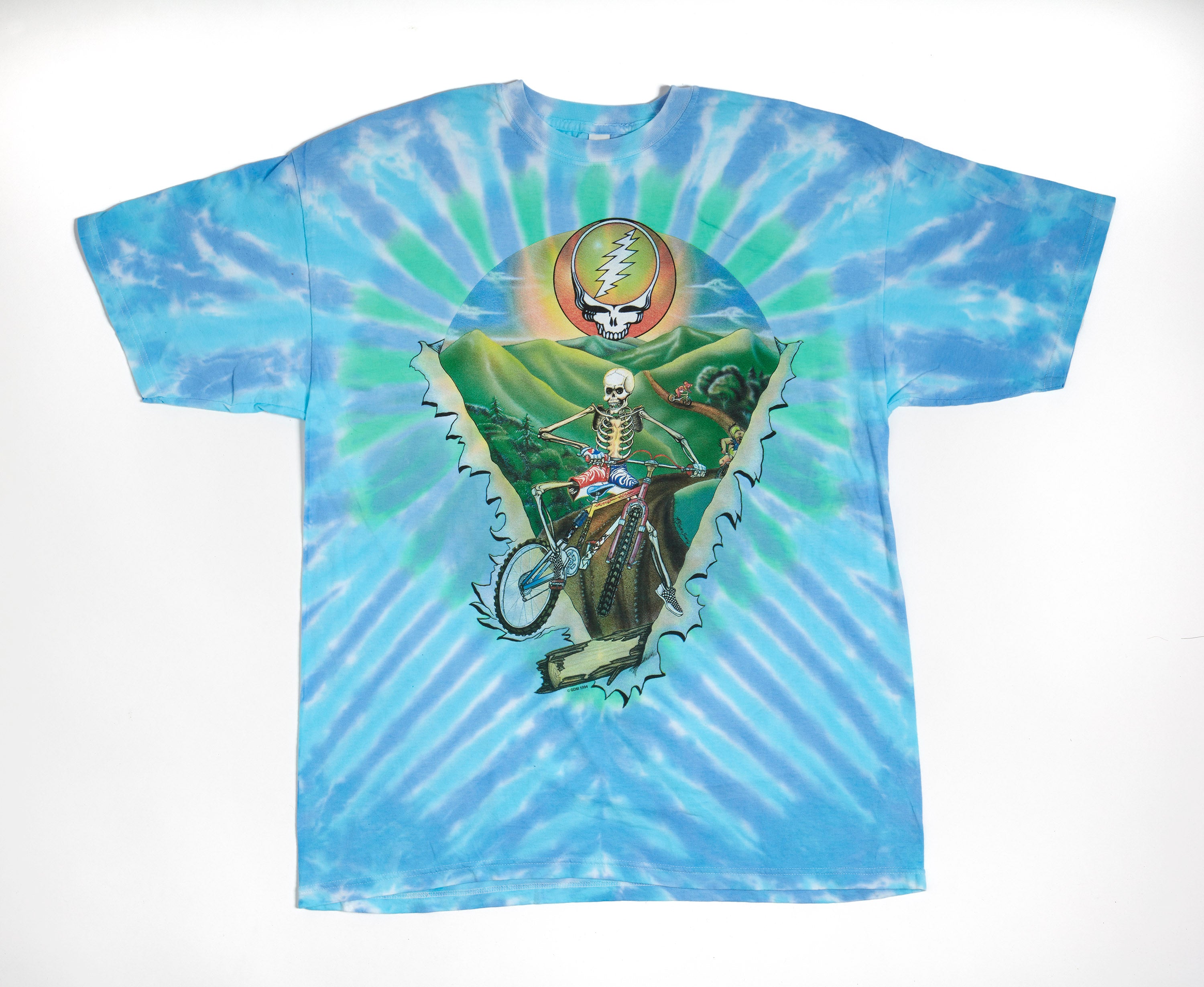Grateful Dead Vermont Biker Tie Dye T-Shirt