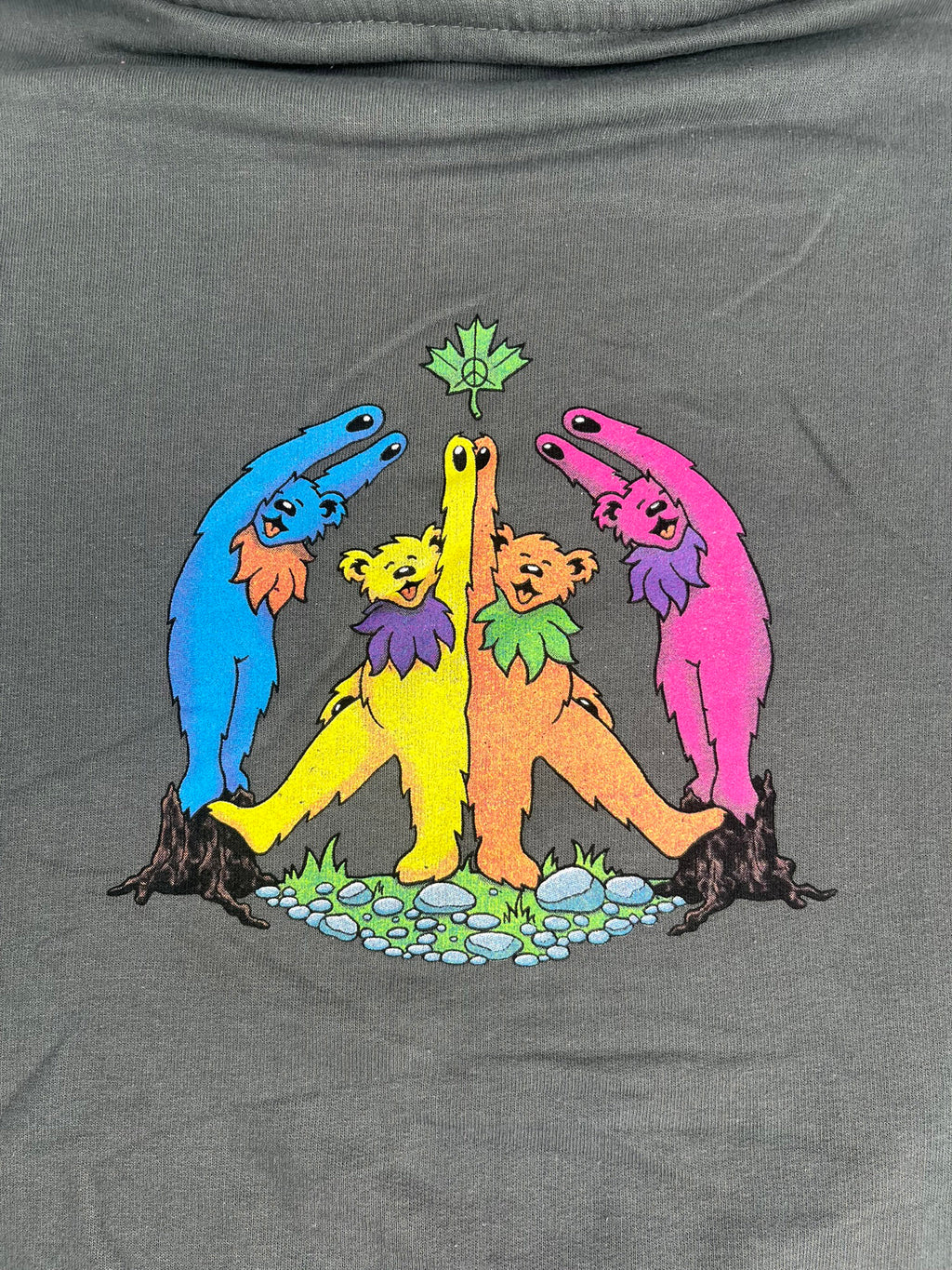 Grateful Dead Woodbears Dancing Bear Hooded Sweatshirt