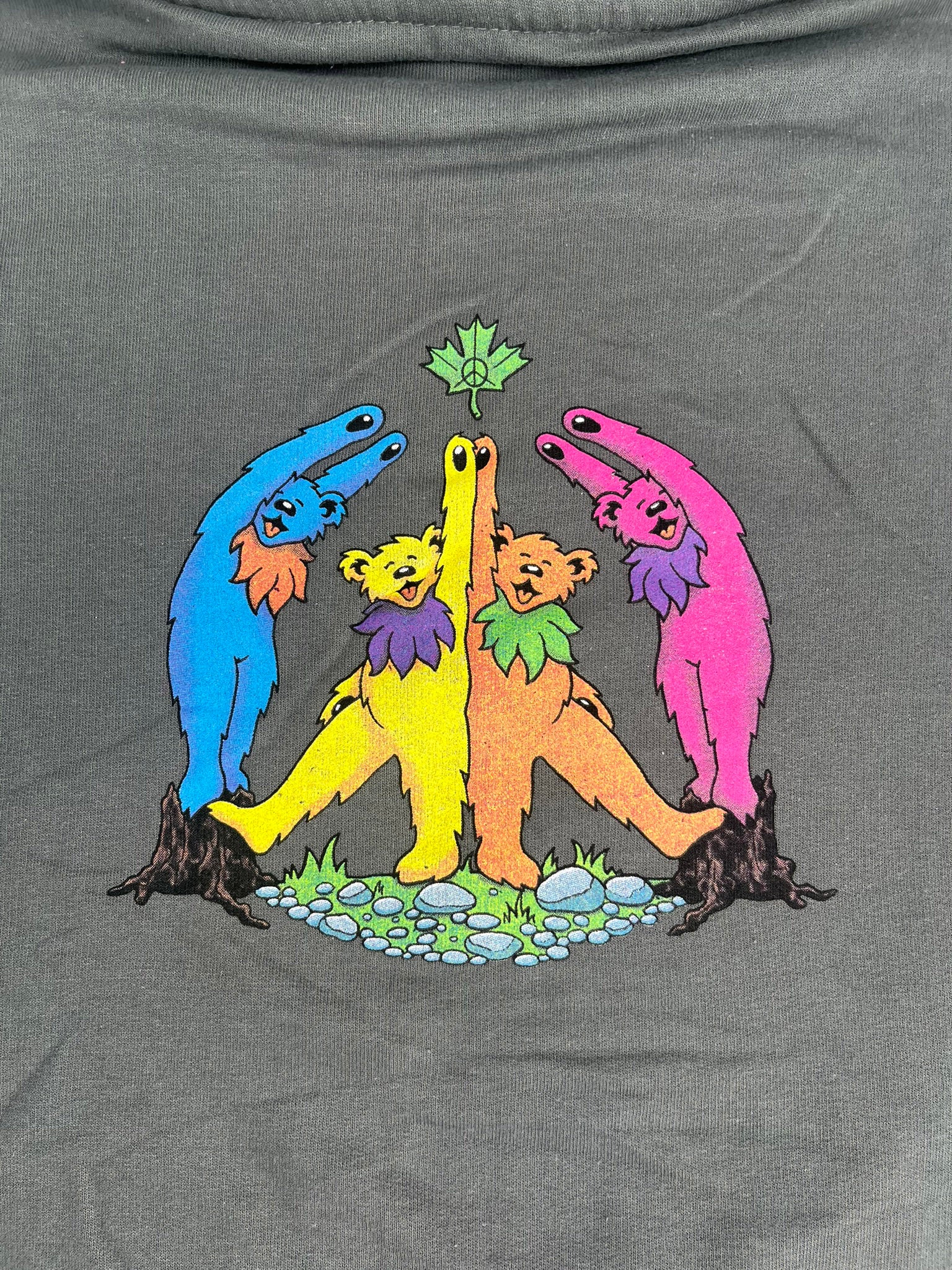 Grateful Dead Woodbears Dancing Bear Hooded Sweatshirt