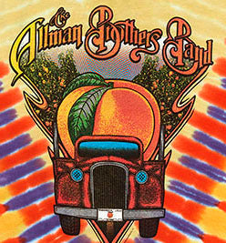 Allman Brothers Peach on Tour Tie Dye T-Shirt