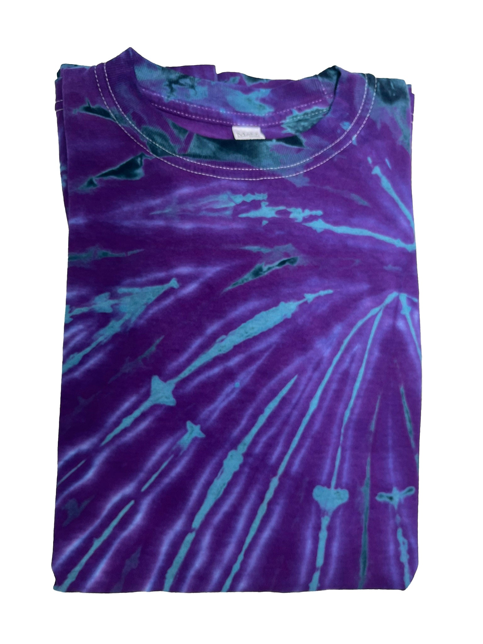 Amethyst Moss Tie Dye Unisex Cotton Long Sleeve Shirt
