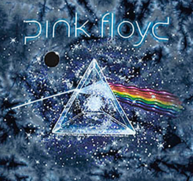 Pink Floyd Long Sleeve Spacey Darkside of the Moon Tie Dye