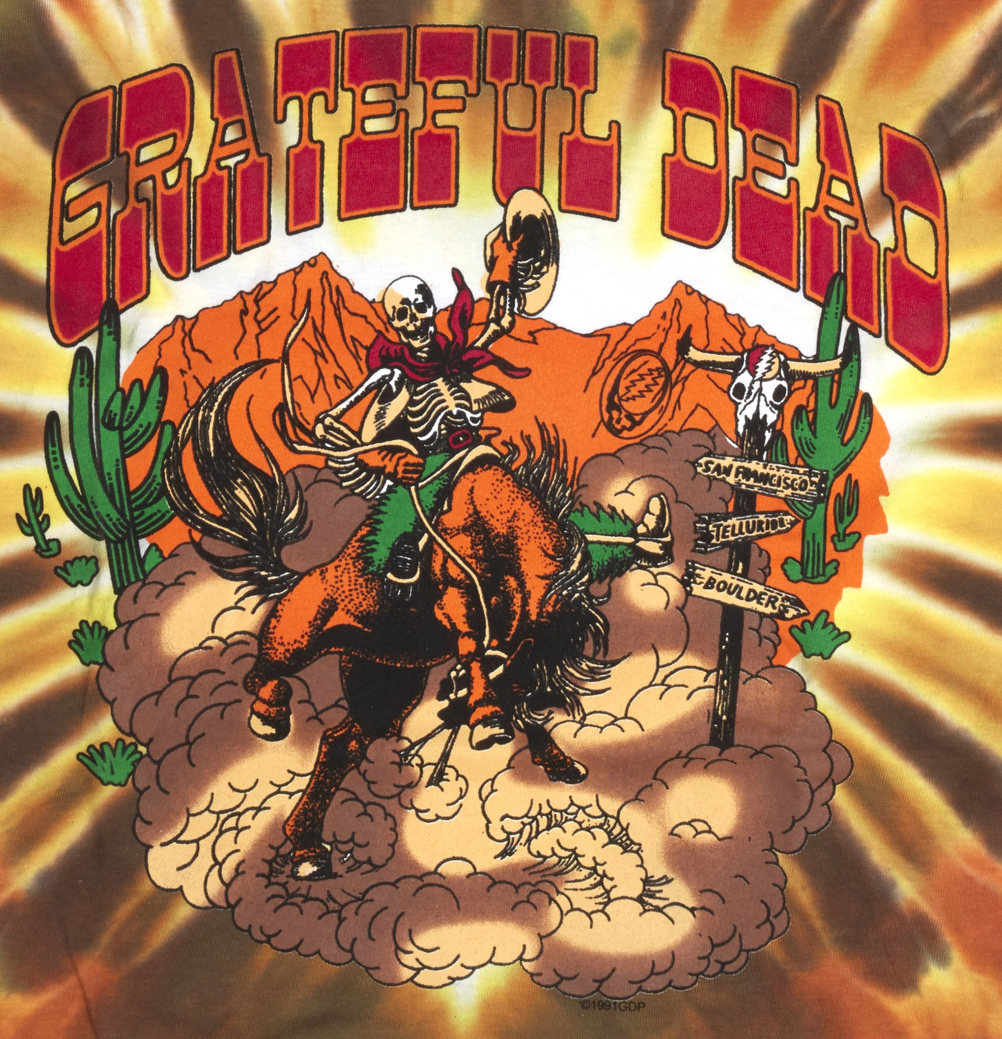 Grateful Dead Bronco Billy Tie Dye T-Shirt