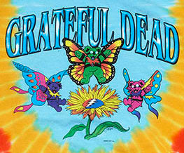 Grateful Dead Butterfly Bears Tie Dye T-Shirt