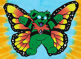 Grateful Dead Butterfly Bears Tie Dye T-Shirt