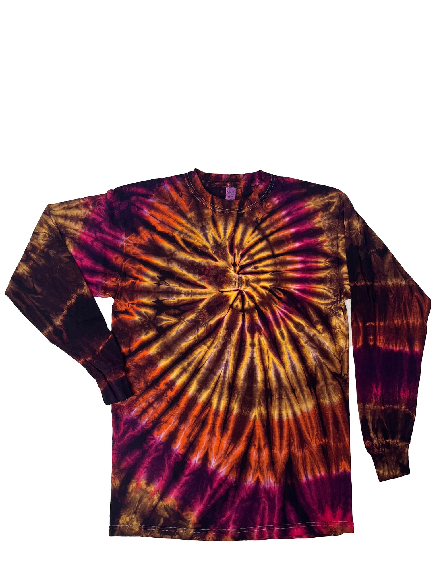 Electric Tie Dye Unisex Cotton Long Sleeve Shirt