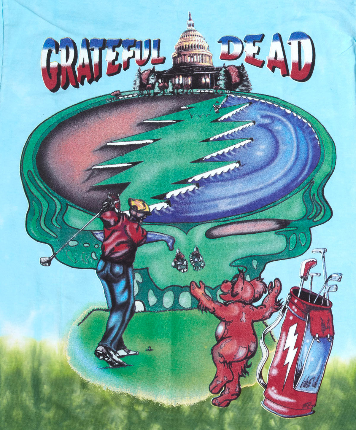 Grateful Dead Golfer Tie Dye T-Shirt