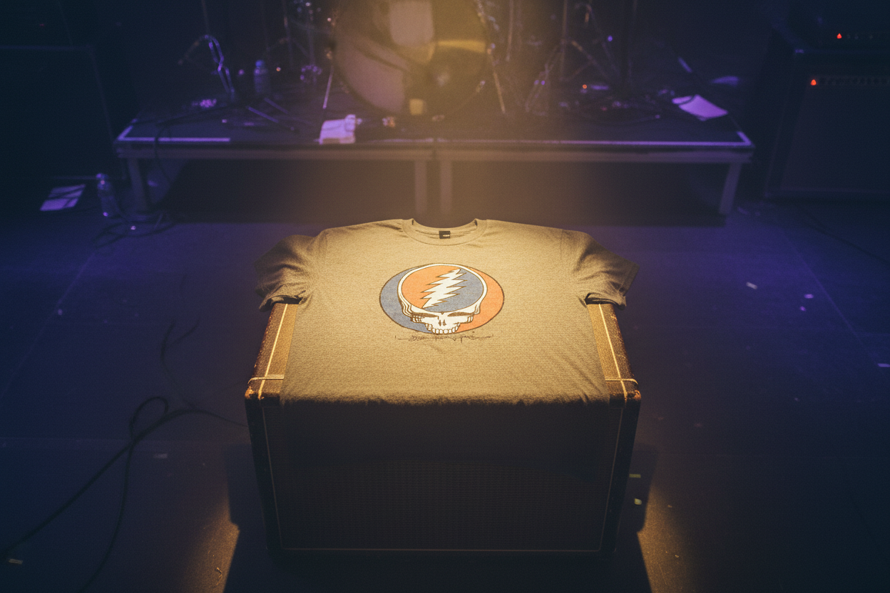 Grateful Dead Distressed Steal Your Face T-Shirt - Regenerated
