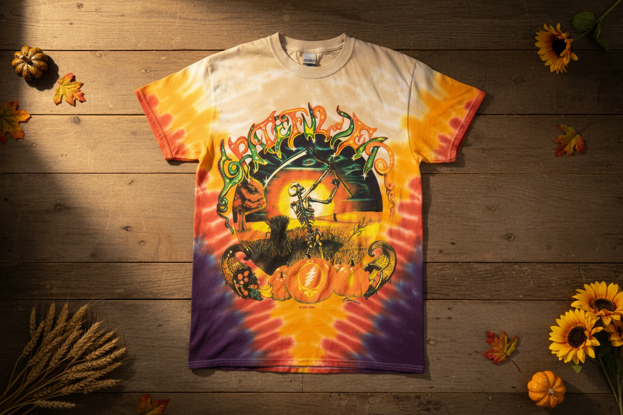 Grateful Dead Harvester Tie Dye Shirt - Regenerated
