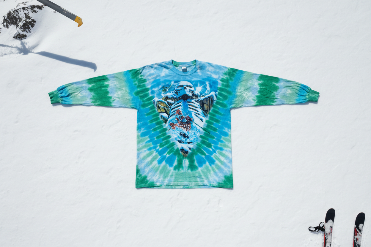 Grateful Dead Heliskier Long Sleeve Tie Dye Shirt - Clear View