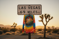 Grateful Dead Long Sleeve Slow and Steady to Las Vegas - Zoomed