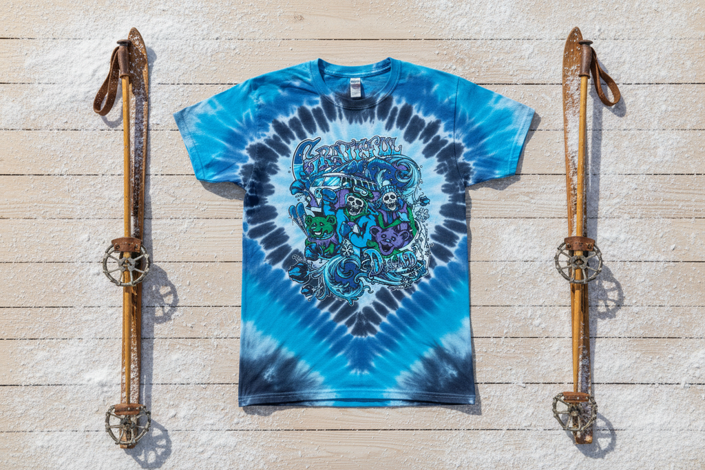 Grateful Dead Mountain Madness Ski Tie Dye Shirt - Full View