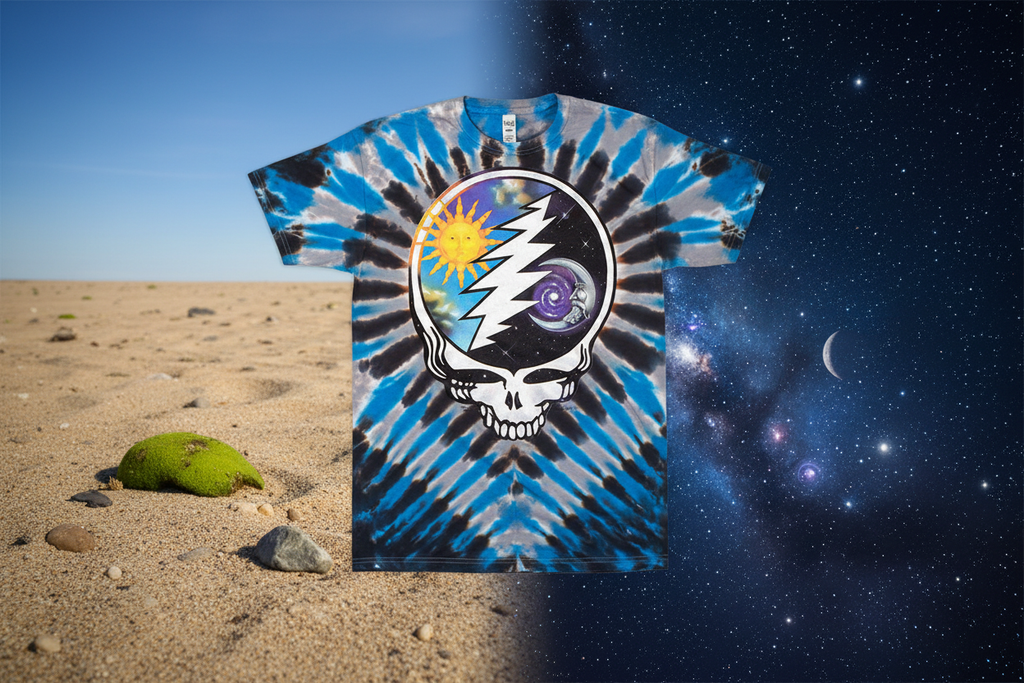 Grateful Dead Night & Day Steal Your Face Tie Dye T-Shirt