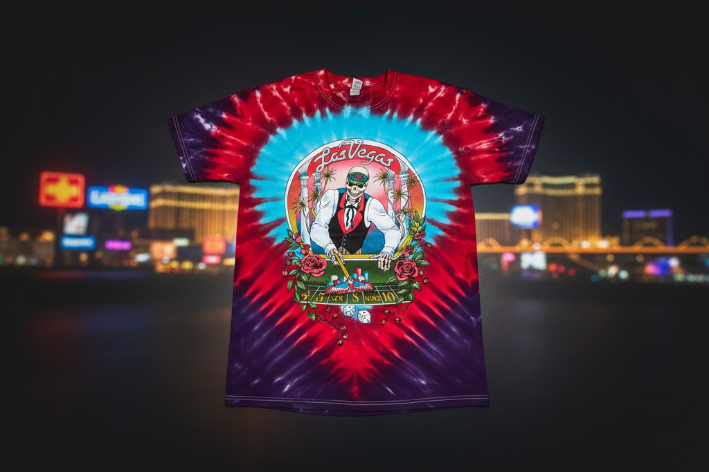 Grateful Dead Silver State Las Vegas Tie Dye Shirt - Zoomed