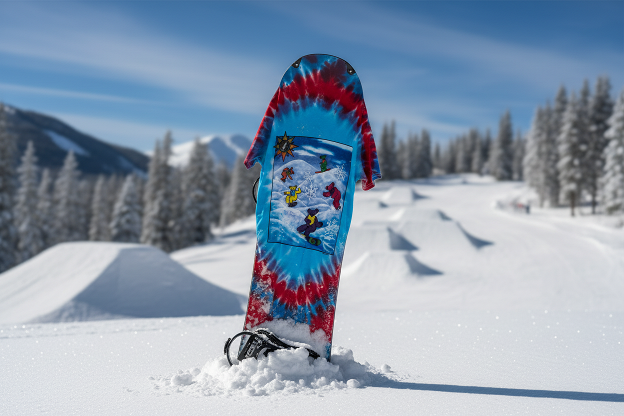 Grateful Dead Snowboard Bears Tie Dye Shirt