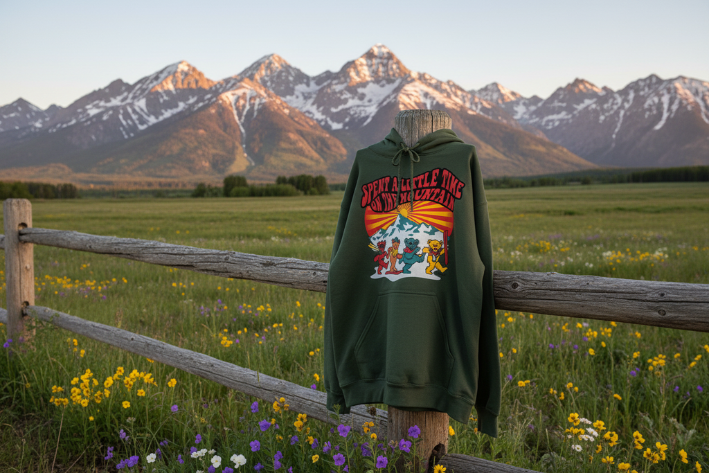 Grateful Dead Spend Time on the Mountain Hooded Sweatshirt