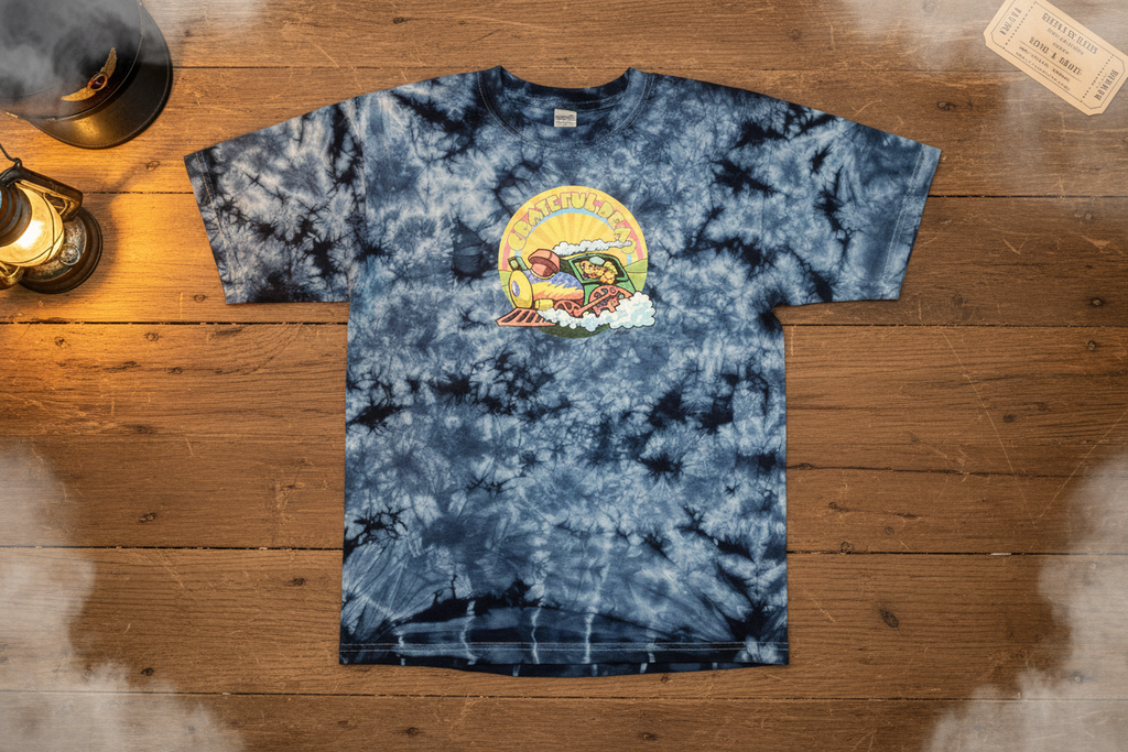 Grateful Dead Youth Casey Jones Tie Dye Shirt - Clear View