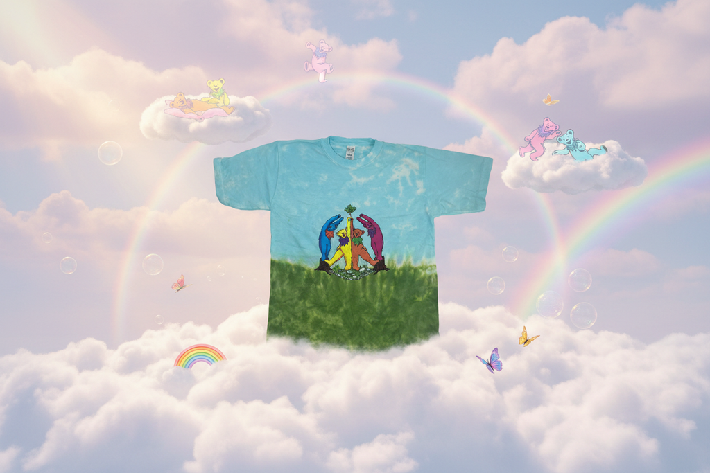 Grateful Dead Youth Daydream Bears Tie Dye Cotton Shirt