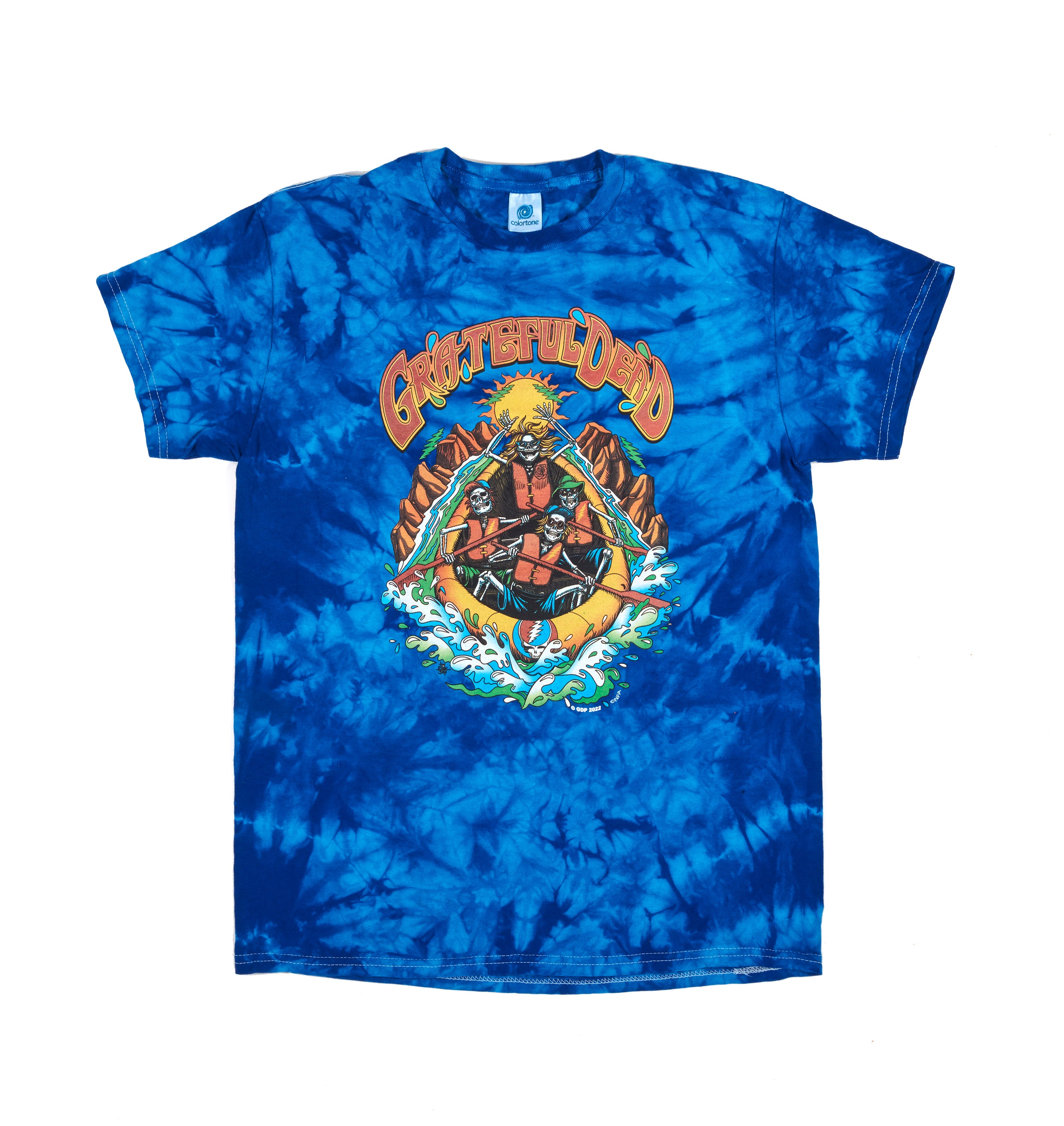 Grateful Dead Broke Down Palace Rafting Tie Dye T-Shirt