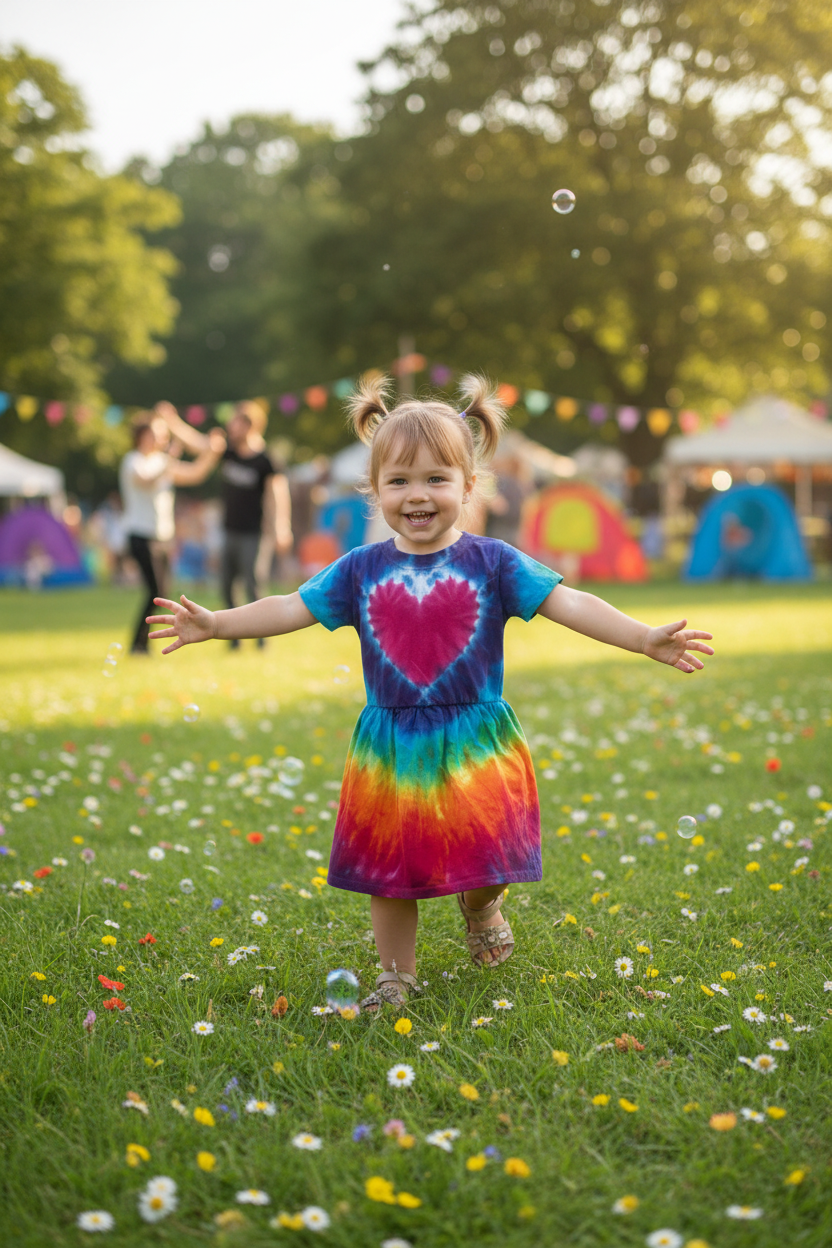 Rainbow Heart Toddler Lifestyle Photo