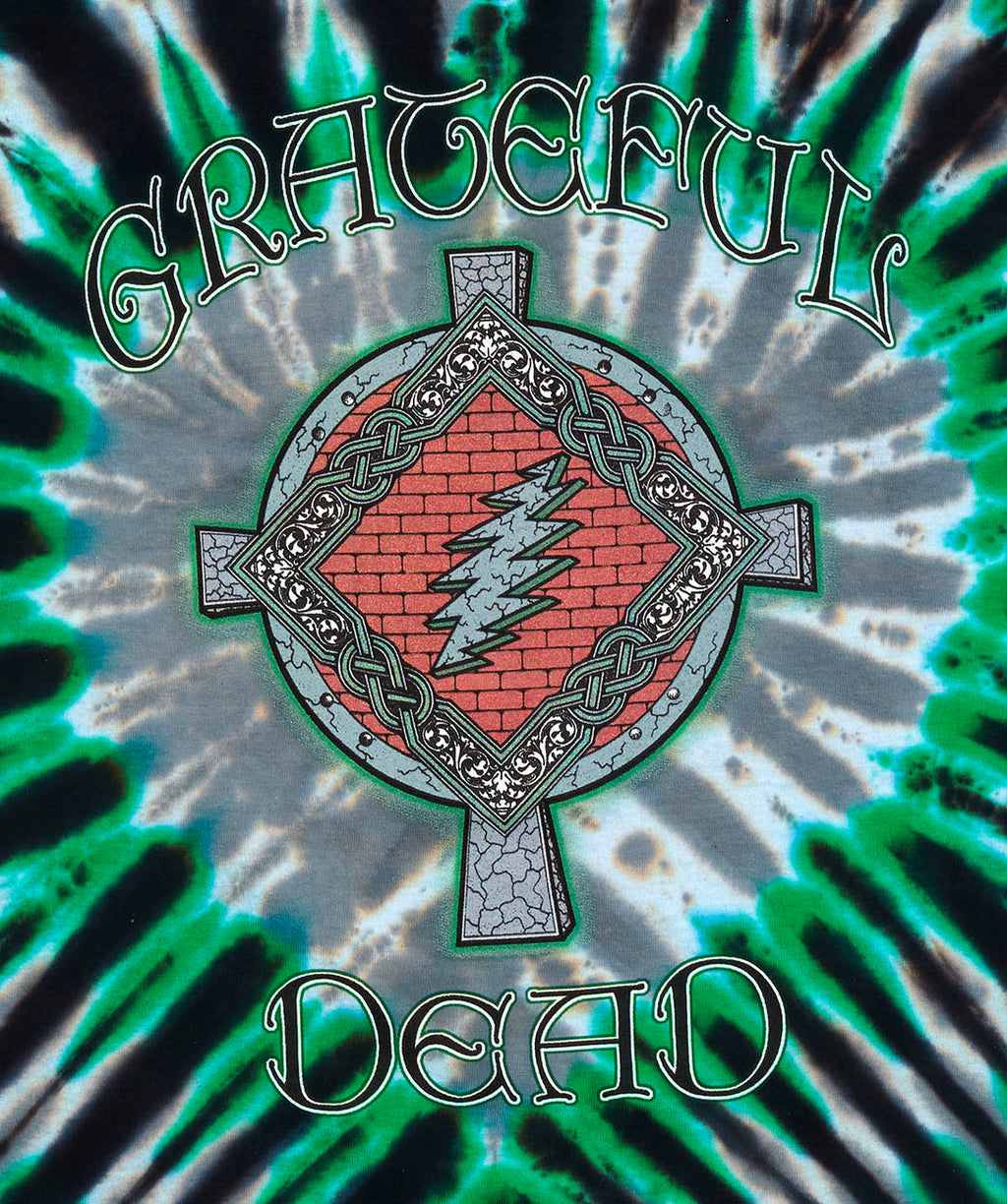 Grateful Dead Shamrock Your Face Tie Dye T-Shirt