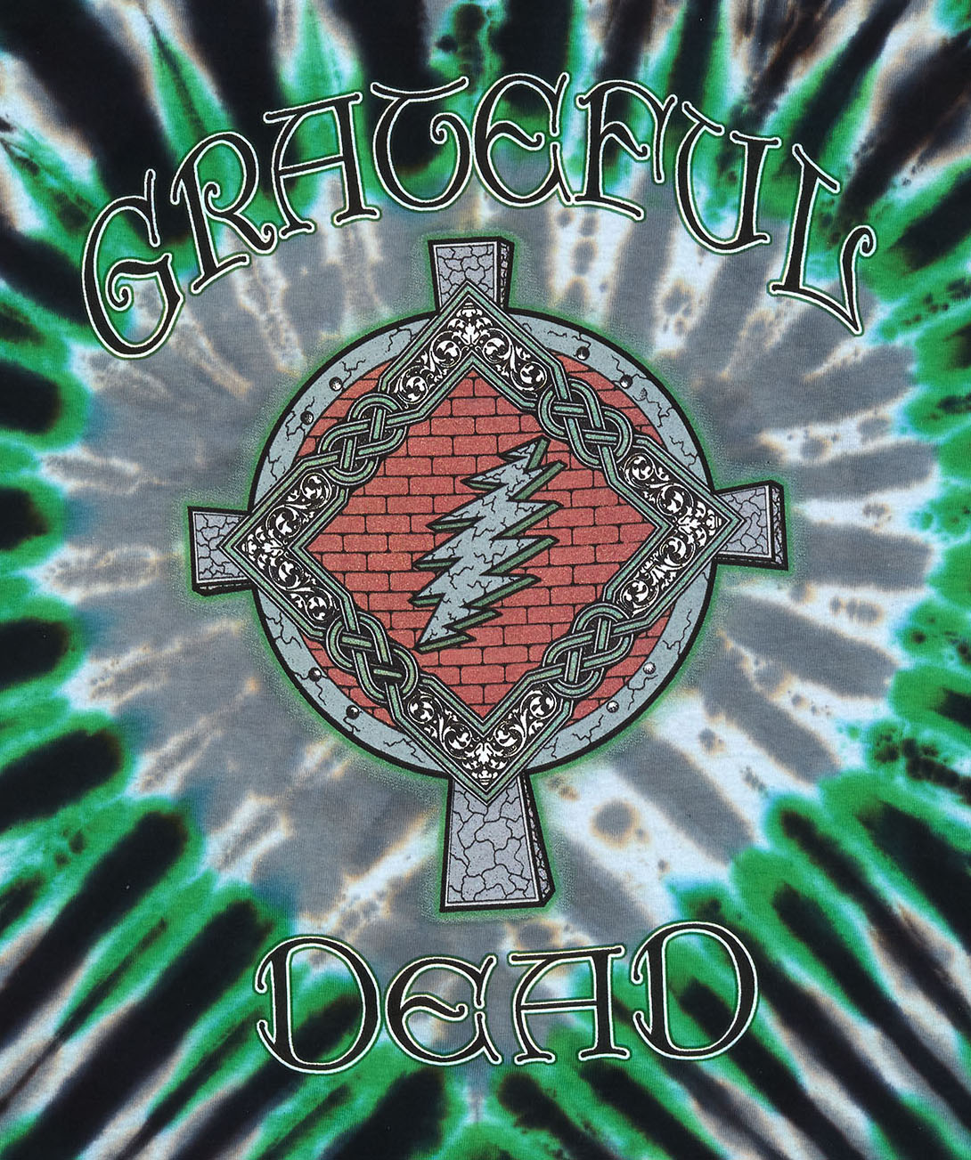 Grateful Dead Shamrock Your Face Tie Dye T-Shirt