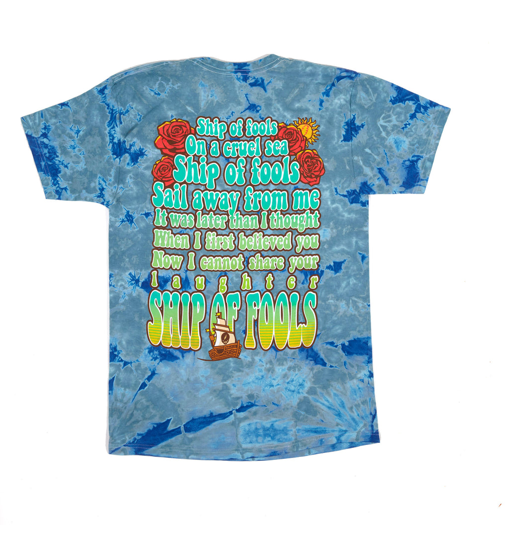 Grateful Dead Ship of Fools Robert Hunter Tie Dye Shirt