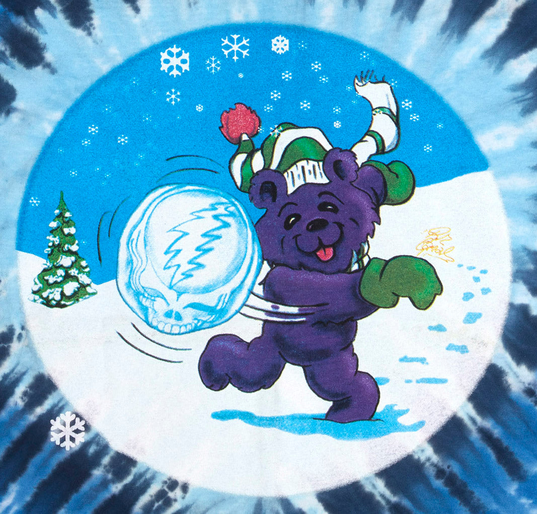 Grateful Dead Long Sleeve Shred Bears Tie Dye Shirt