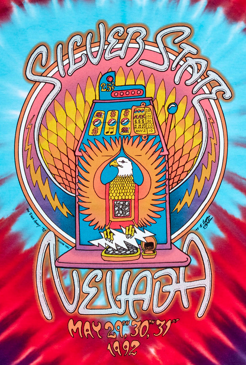 Grateful Dead Silver State Las Vegas Tie Dye Shirt
