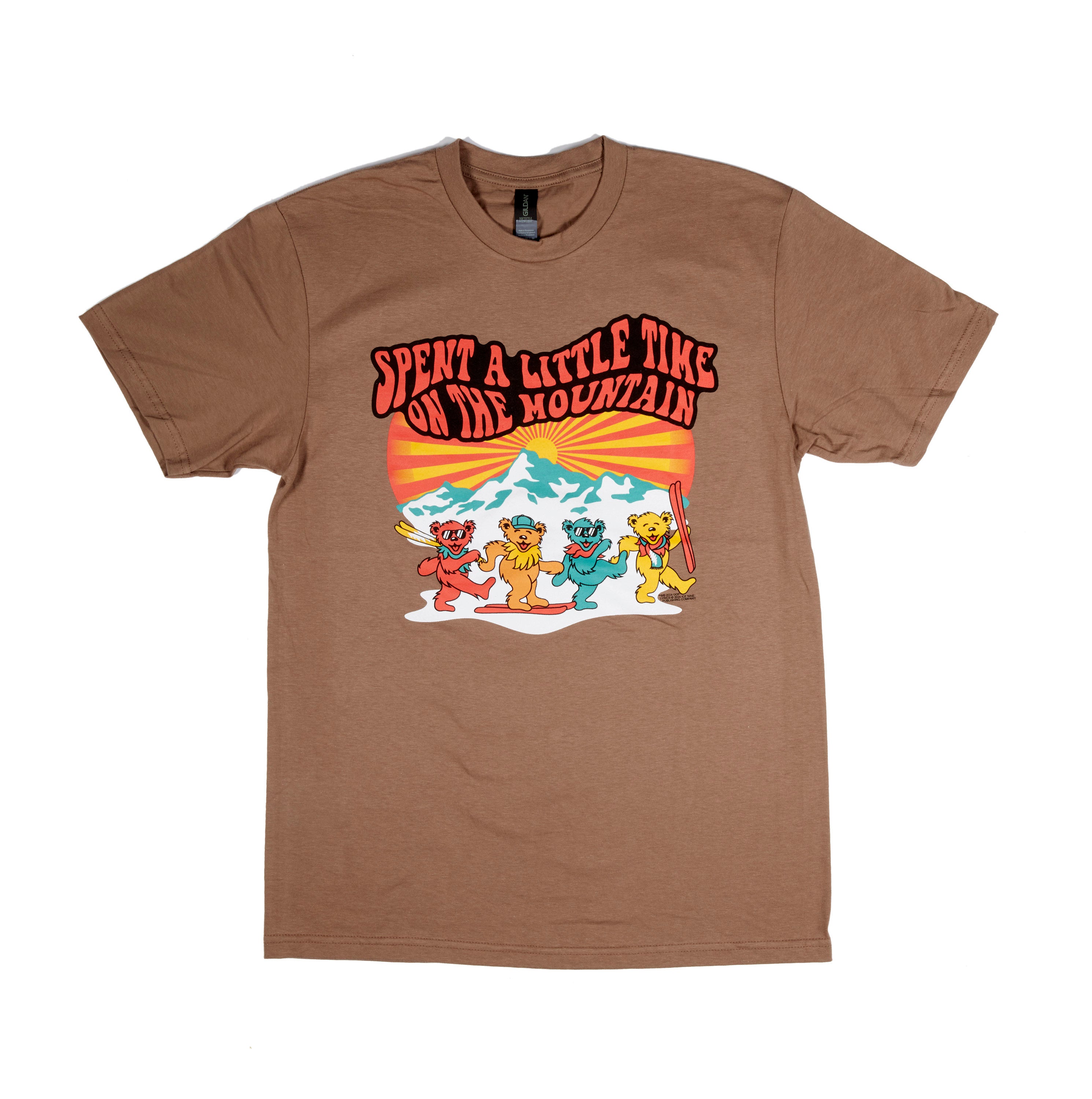Grateful Dead Spend a Time on the Mountain Brown Shirt
