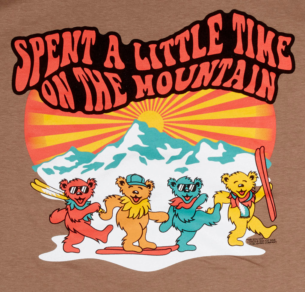 Grateful Dead Spend a Time on the Mountain Brown Shirt