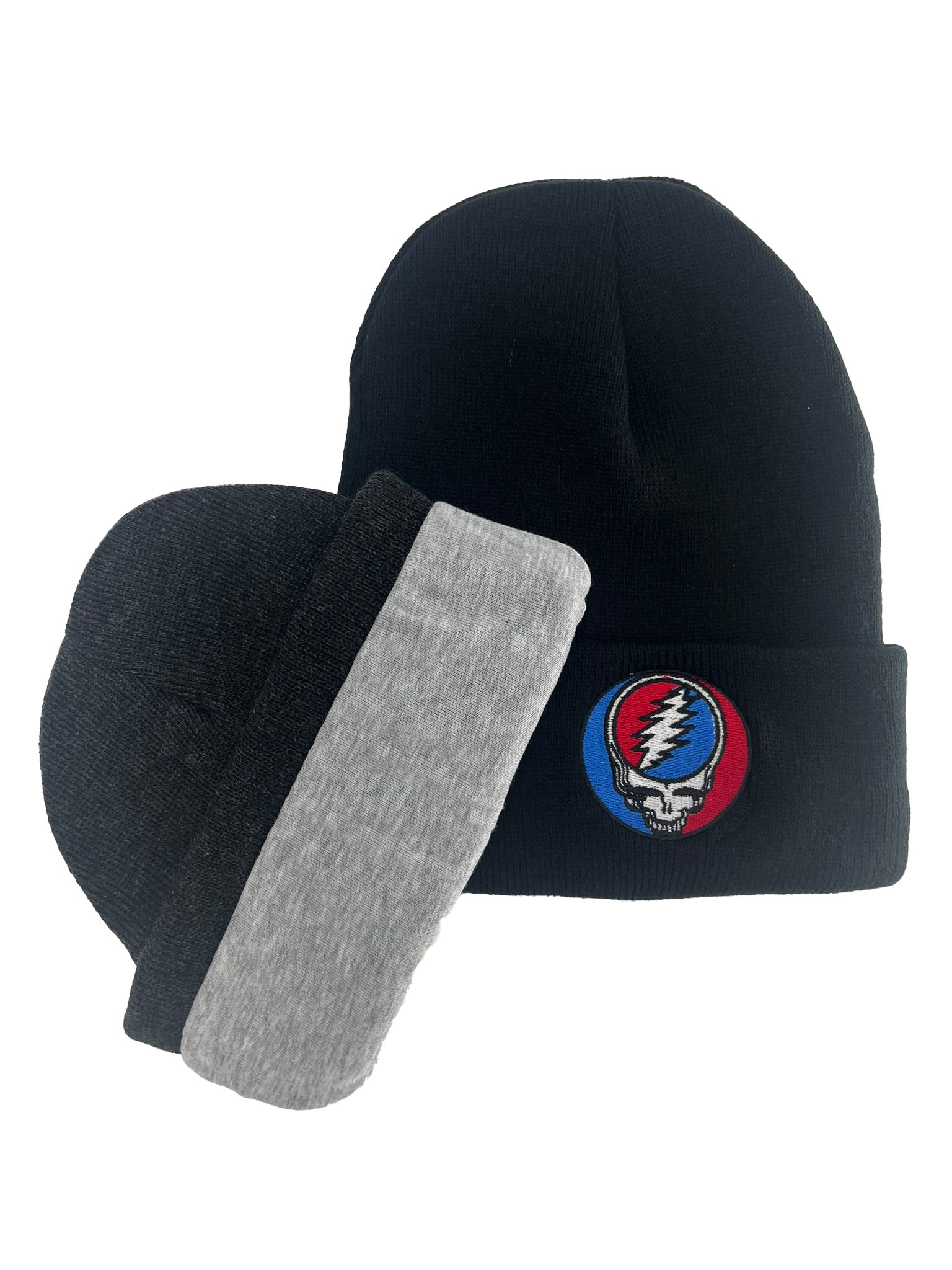 Grateful Dead Embroidered Steal Your Face Lined Winter Hat