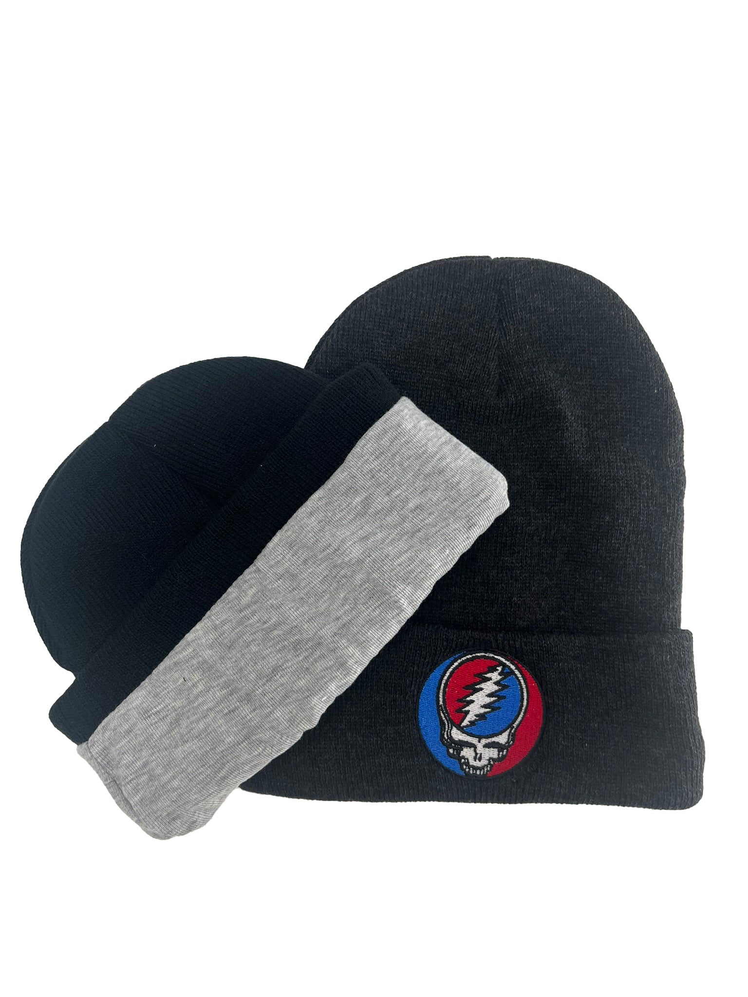 Grateful Dead Embroidered Steal Your Face Lined Winter Hat