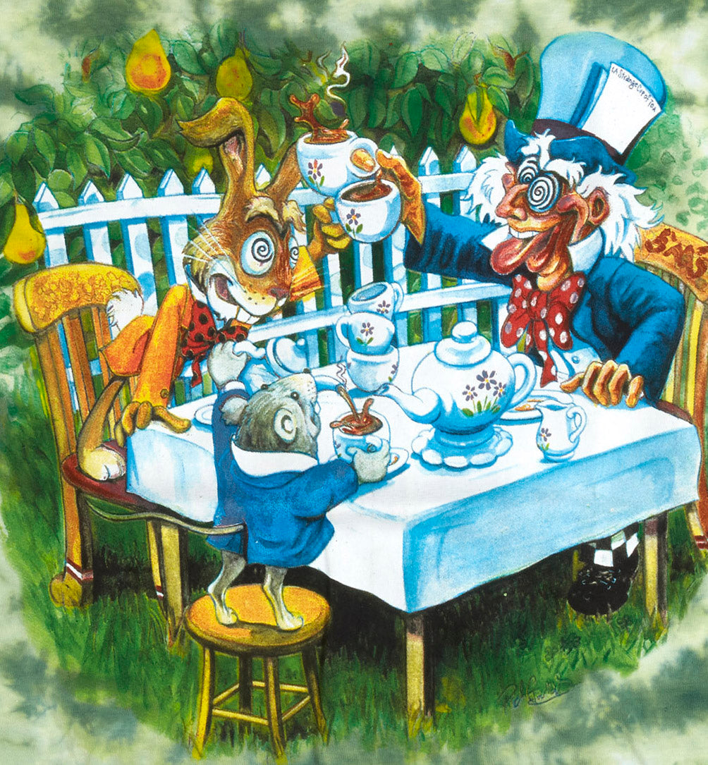 Alice in Wonderland Tea Party Tie Dye Shirt